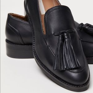 H&M Tasseled Loafers Real Leather